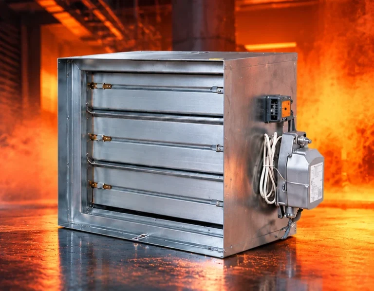 Industrial Fire Damper in Cinematic Glow 1